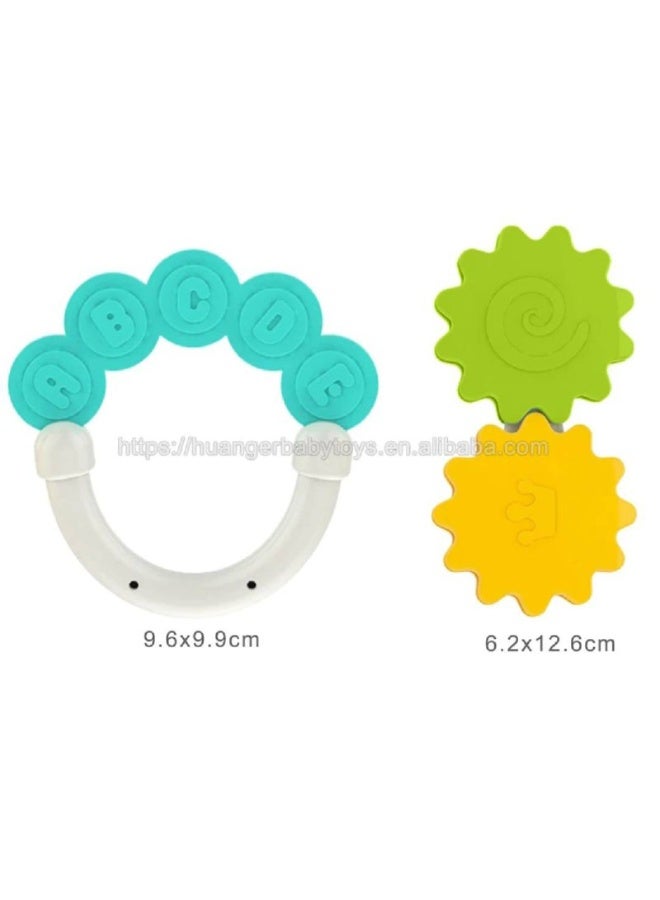 Huanger Complete Rattles & Teethers Set for Babies – 4 Pieces - Image 4